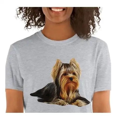 Macochula camiseta mujer personalizada con tu mascota gris