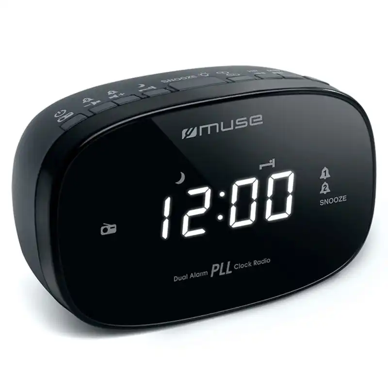 Muse M-155 CR Radio Despertador Negro