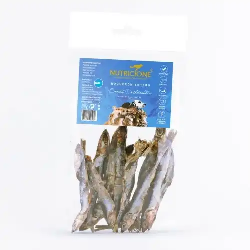 Snack de boquerón deshidratado para perros