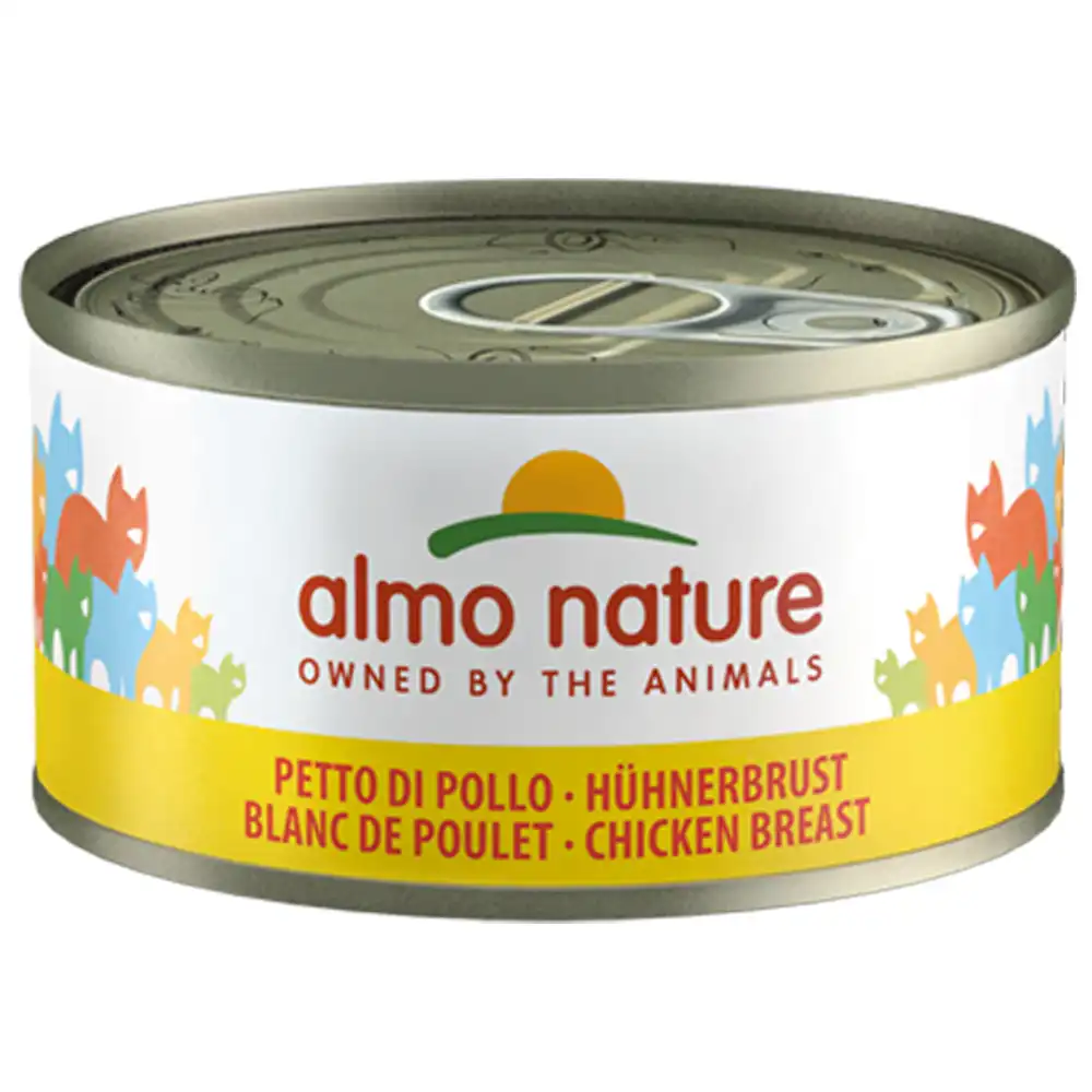 Almo Nature con carne 6 x 70 g - Pechuga de pollo