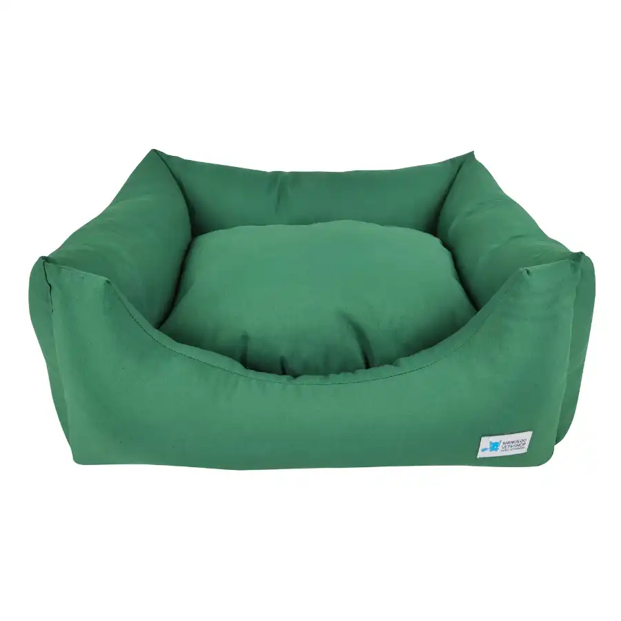 Cuna Mullida Verde Lisa | Cuna Mullida Verde Lisa para perros y gatos en diferentes tamaños.