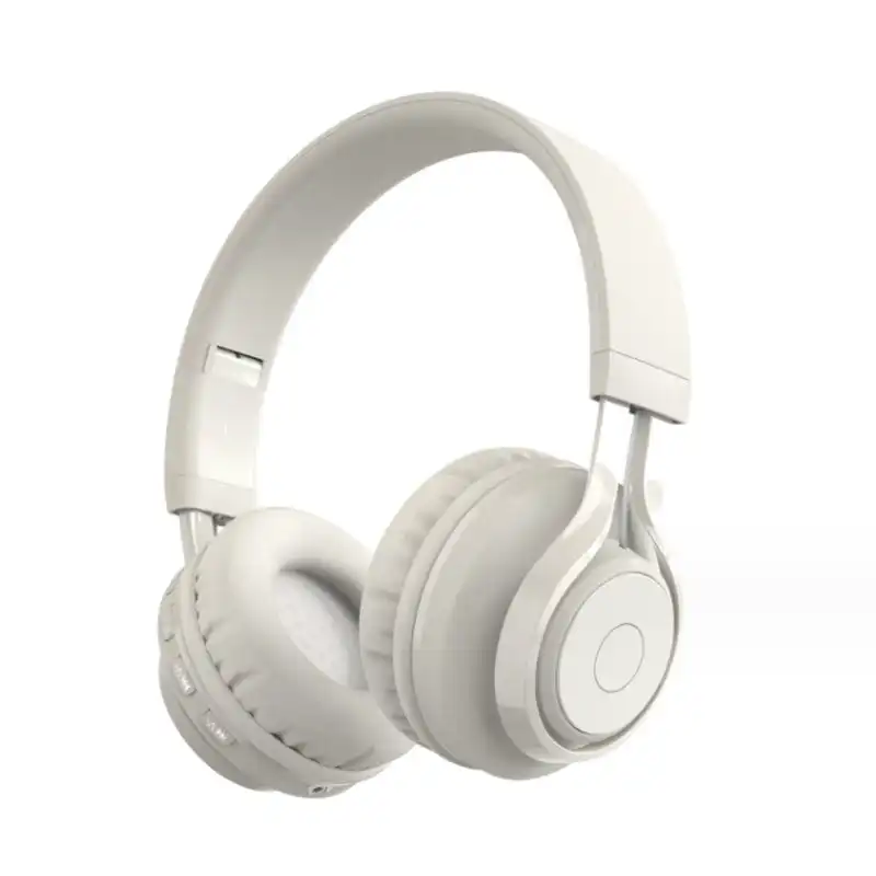 Kinsi BT06C Auriculares Inalámbricos Bluetooth Infantiles Student Music Sync Glow Blancos