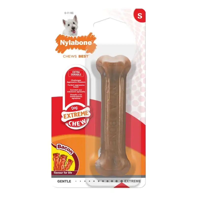 Mordedor Nylabone Extreme Bacon Para Perro M 1 Unidad.