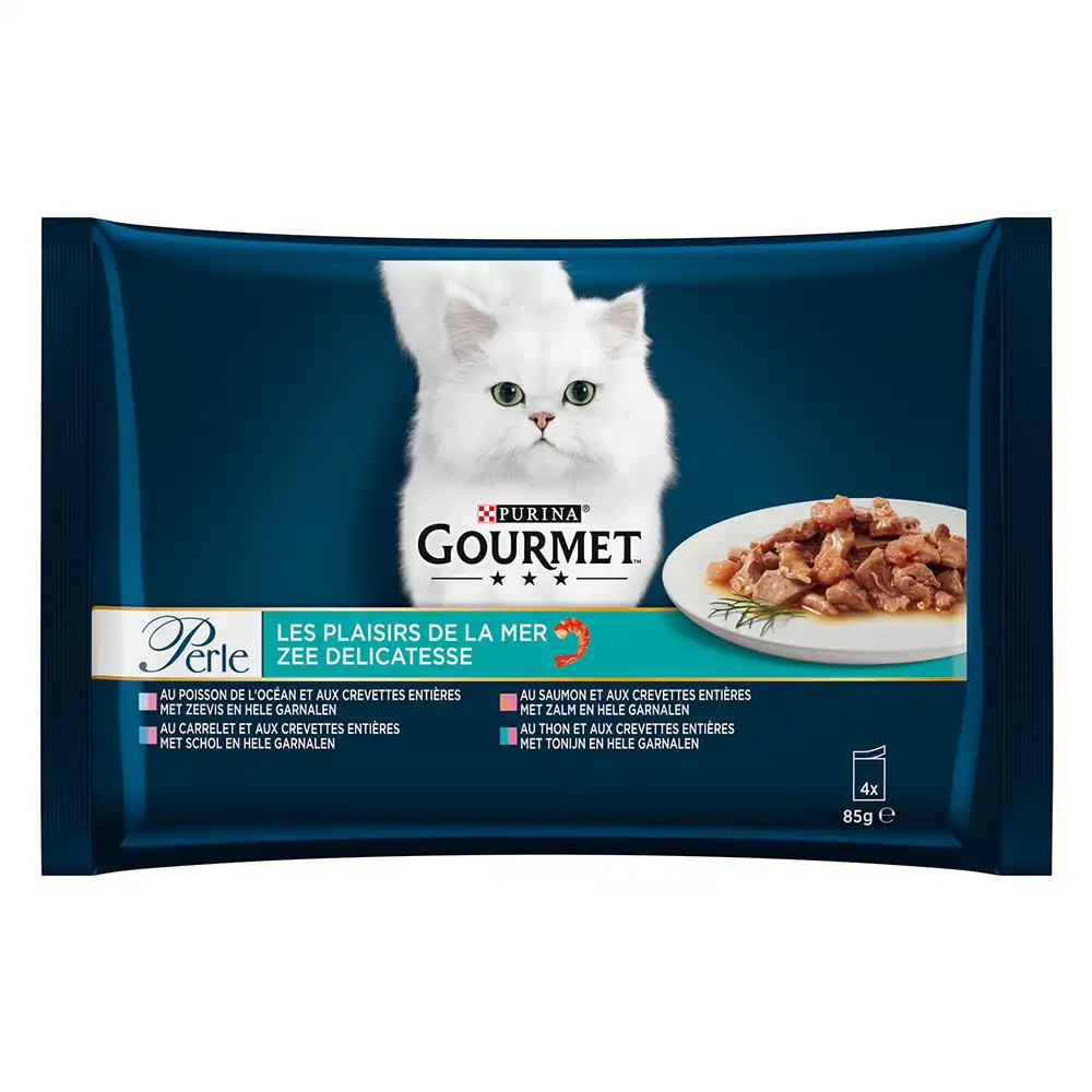 Oferta de prueba Gourmet Perle en sobres 4 x 85 g - Mix IV: 4 variedades de Delicias del mar