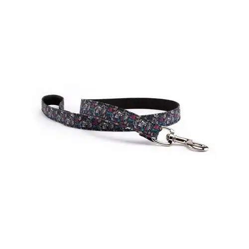 Pamppy  búfalo skulls correa de algodón y poliéster multicolor para perros