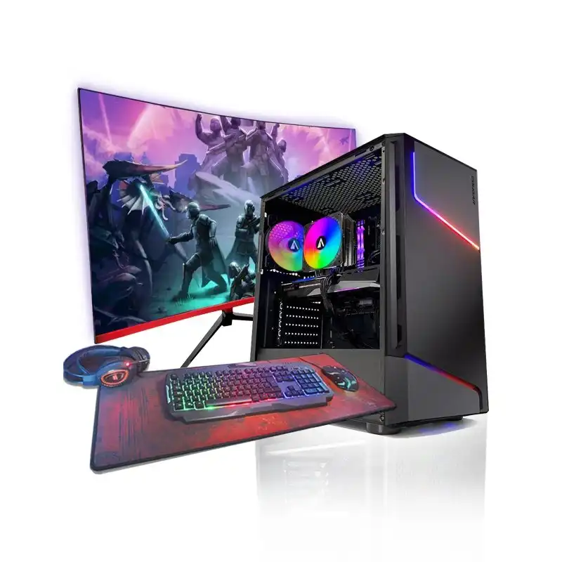 PcVIP Pack Gaming Bullet Two Intel Core i7-12700F/32GB/1TB SSD/RTX4060/Monitor 27" + Periféricos