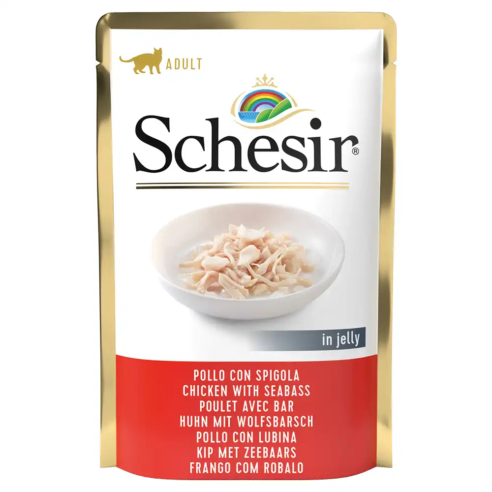 Schesir bolsitas 6 x 85 g en gelatina - Pollo con lubina