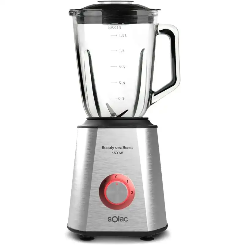 Solac Beauty and the Beast 1500 BV5728 Batidora Vaso 1.5L 1500W Acero Inoxidable