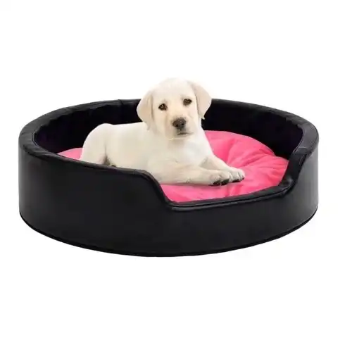 VidaXL Sofá Con Cojín Lavable Negro y Rosa para perros y gatos