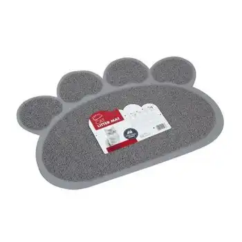 Alfombrilla De Baño Mpets Paw - Para Gatos - 60x45cm - Gris