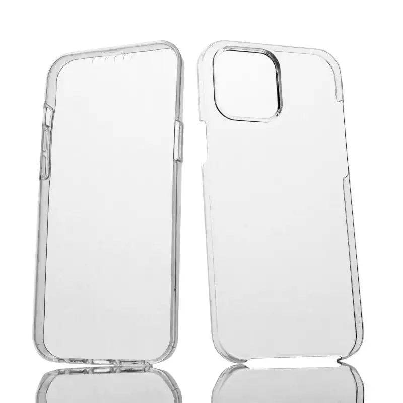 Max Power Digital Funda Doble Cara 360 Grados Silicona Transparente Para Apple Iphone 13 Pro Max