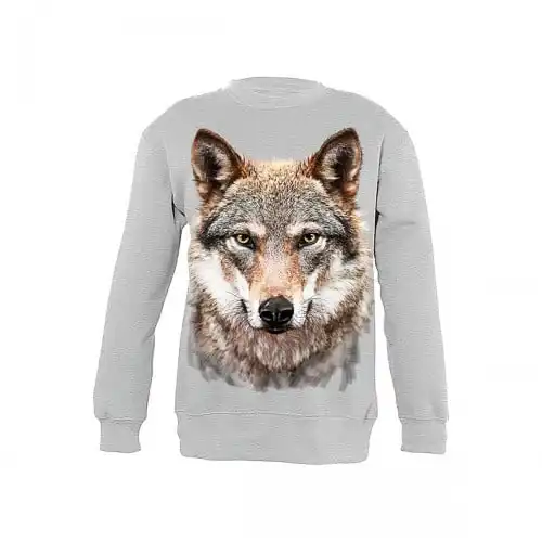 Sudadera Niño Lobo color Gris