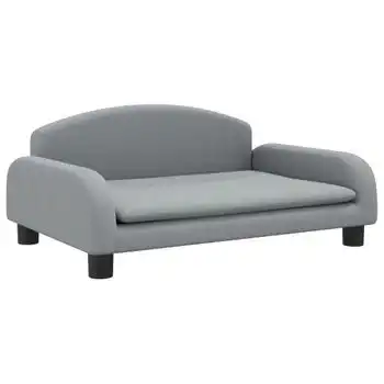 Cama Para Perros De Tela Gris Claro 70x45x30 Cm Vidaxl