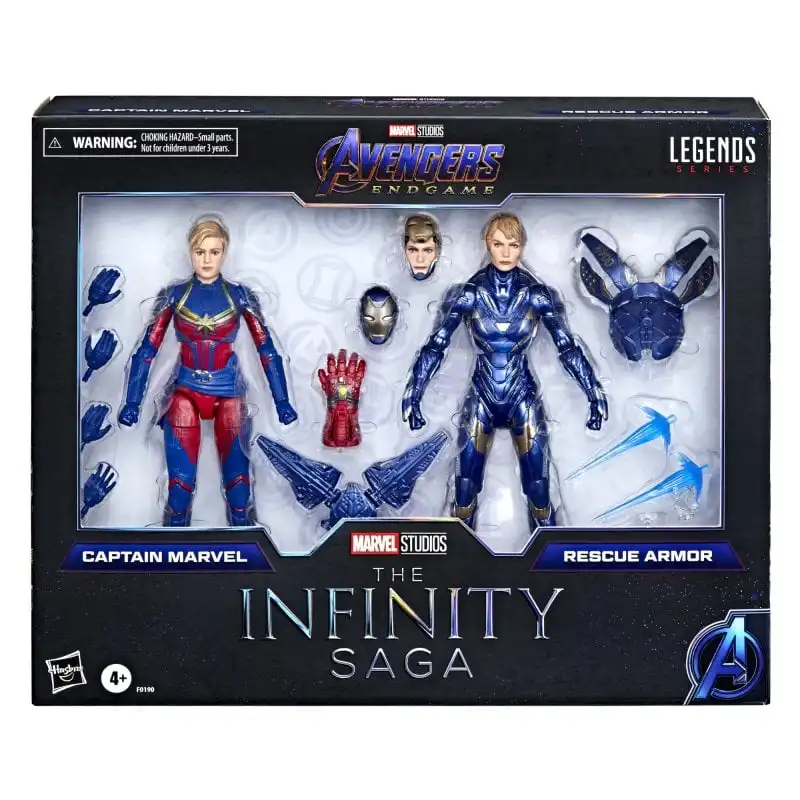 Hasbro Disney Marvel Legends Infinity Figura de Capitana Marvel con Armadura de Rescate 15cm