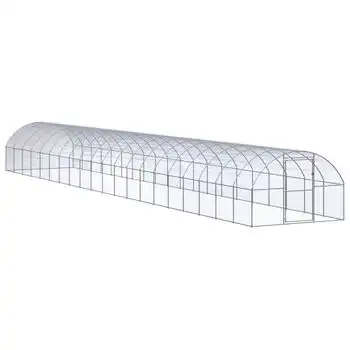 Gallinero De Exterior De Acero Galvanizado 3x20x2 M Vidaxl