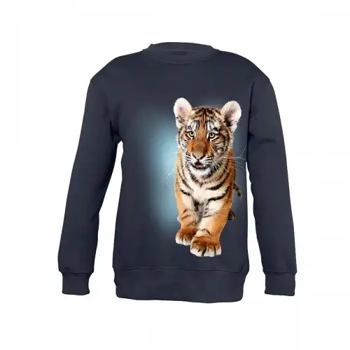 Sudadera Niño Tigre bebé color Azul