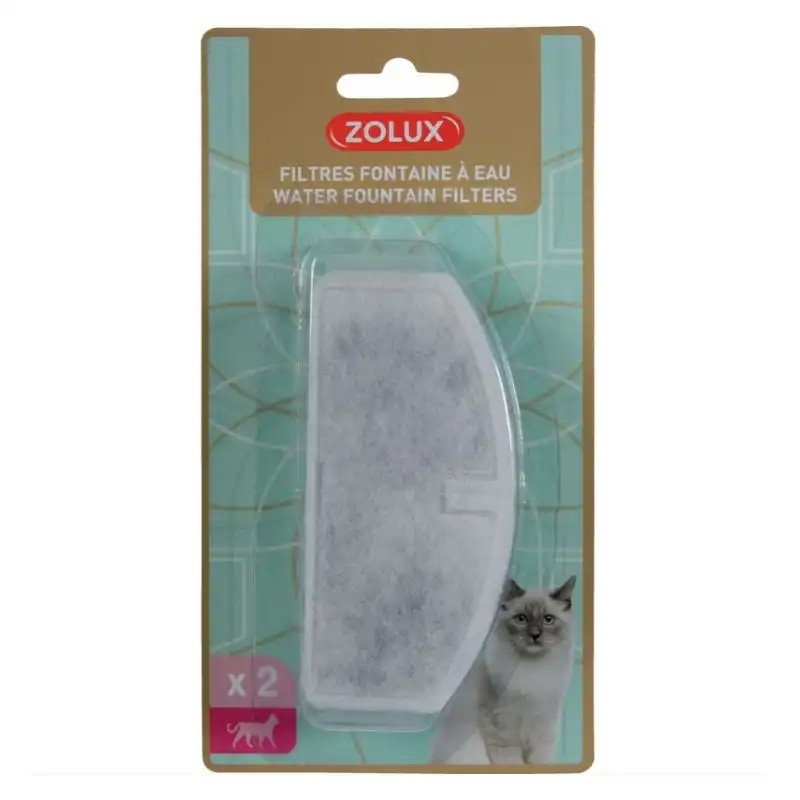 Zolux Filtros Para Fuente 2 Unidades Para Gato 1 Unidad.