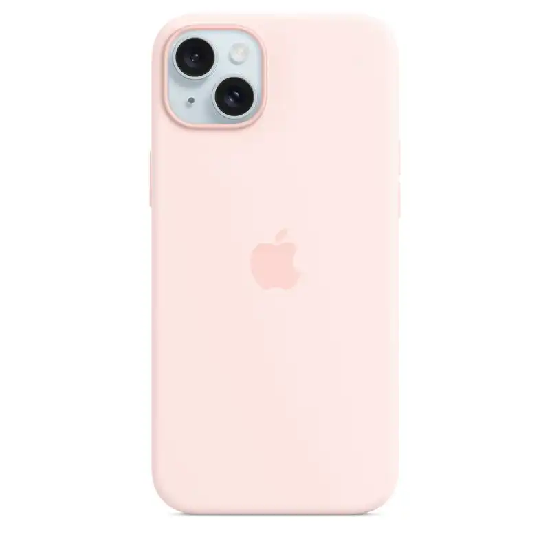 Apple Funda de Silicona con MagSafe Rosa Claro para iPhone 15 Plus