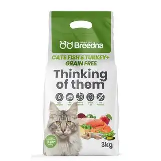 Breedna Cats Fish&turkey+ Grain Free 3 Kg