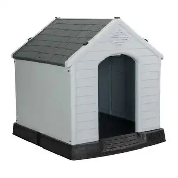 Caseta De Resina Para Perros 98,5x105x96,5cm Orion91 | Caseta Para Perros Grandes | Caseta De Plástico 100% Reciclable Y Ecológico | Caseta Mascota