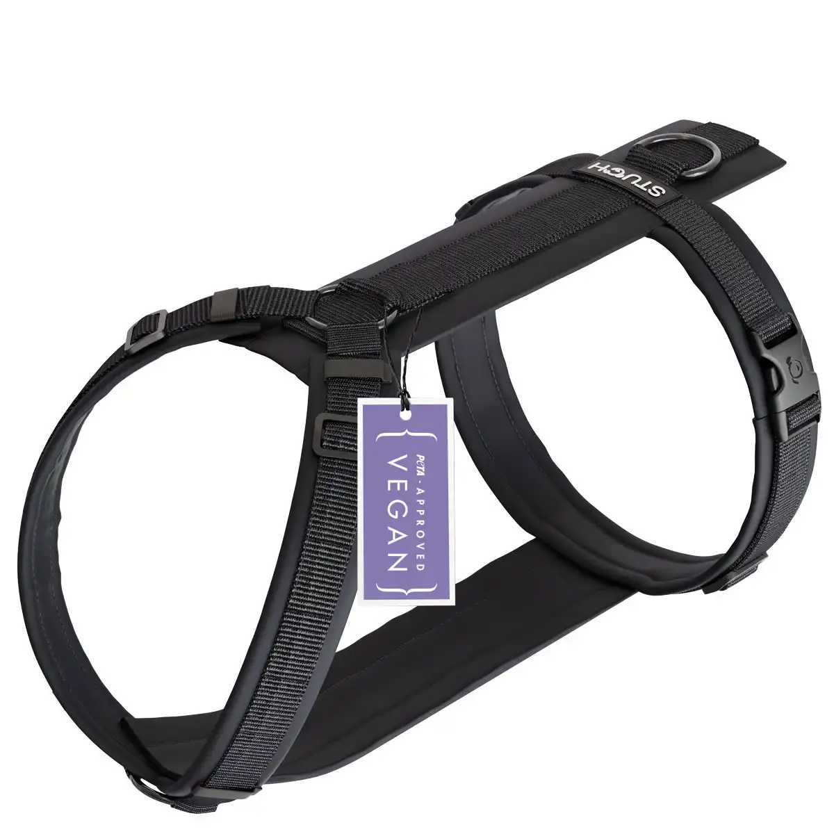 STUCH Arneses acolchado para perros (NEGRO, L)