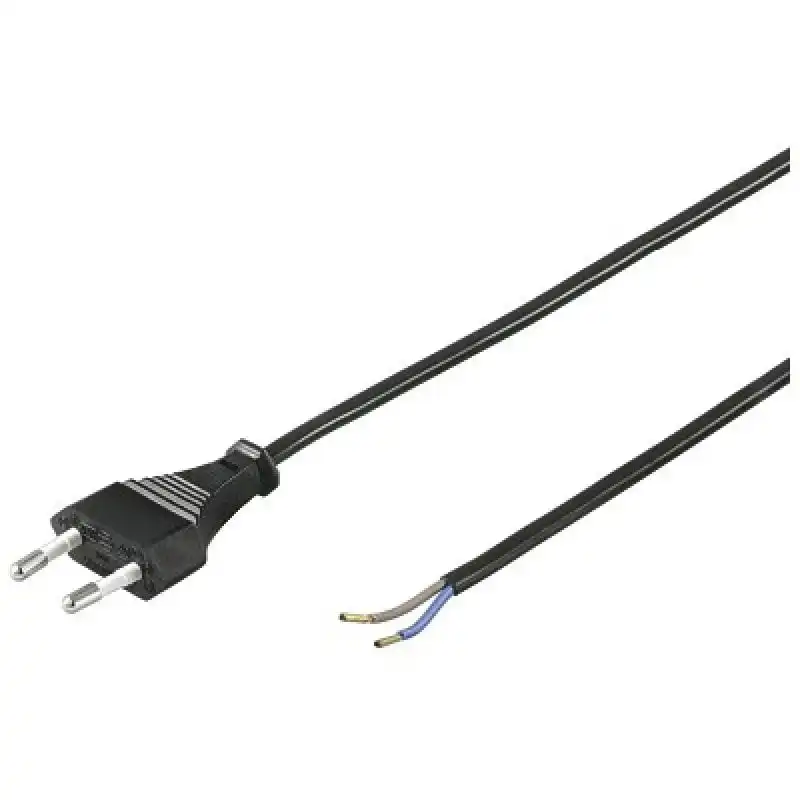 Goobay Cable Alimentación Tipo C CEE7 a Bornes 2x0.75mm 1.5m Negro
