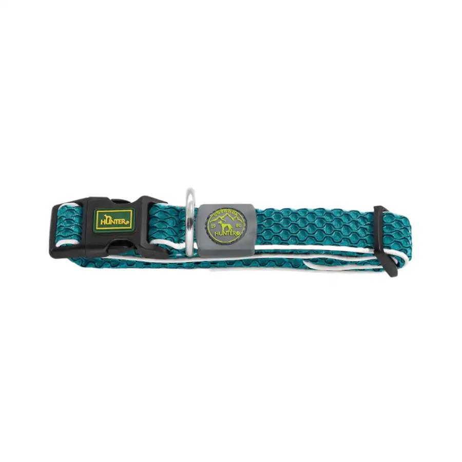 Hunter Hilo Vario Basic Collar turquesa para perros