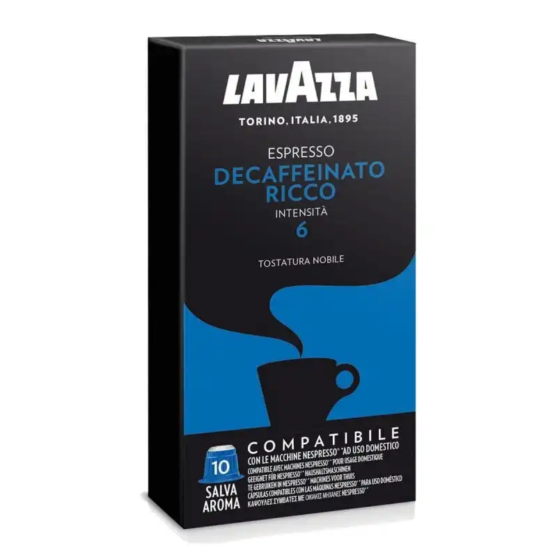 Lavazza Decaffeinato Ricco 10 Cápsulas