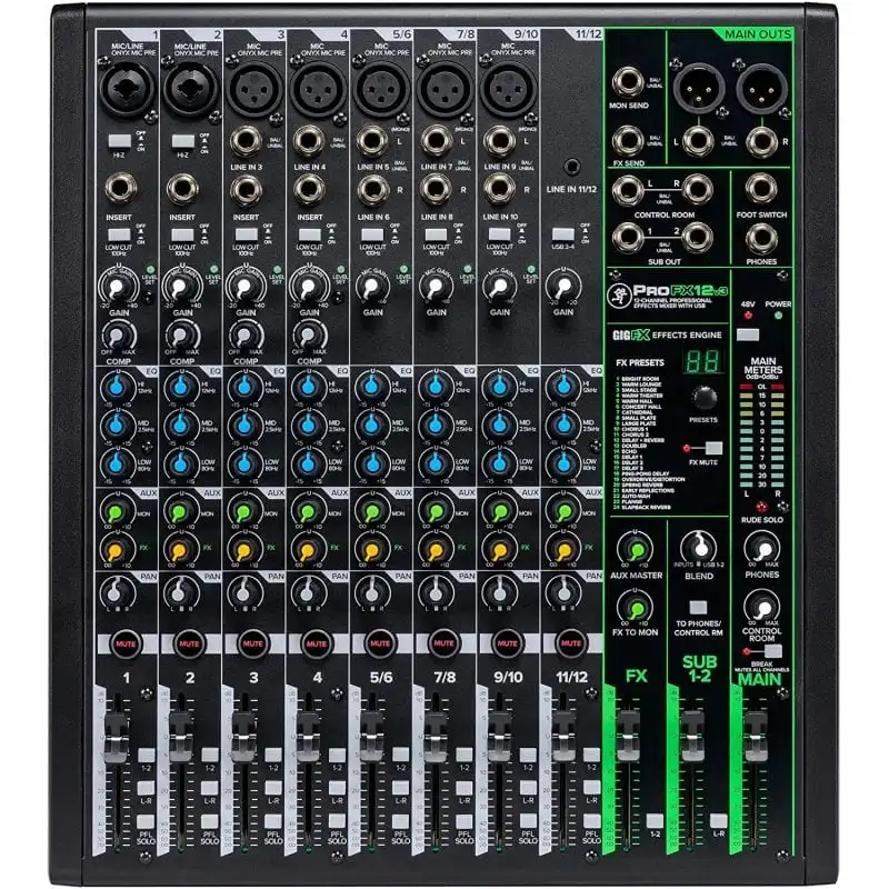 Mackie ProFX12v3 Mesa Mezcladora de Efectos Profesionales