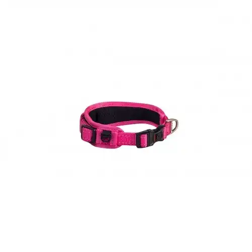 Rogz padded collar acolchado rosa para perros