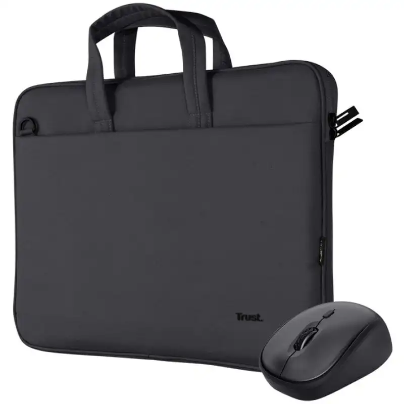 Trust Bologna Pack Ratón Wireless + Maletín hasta 16" Negro