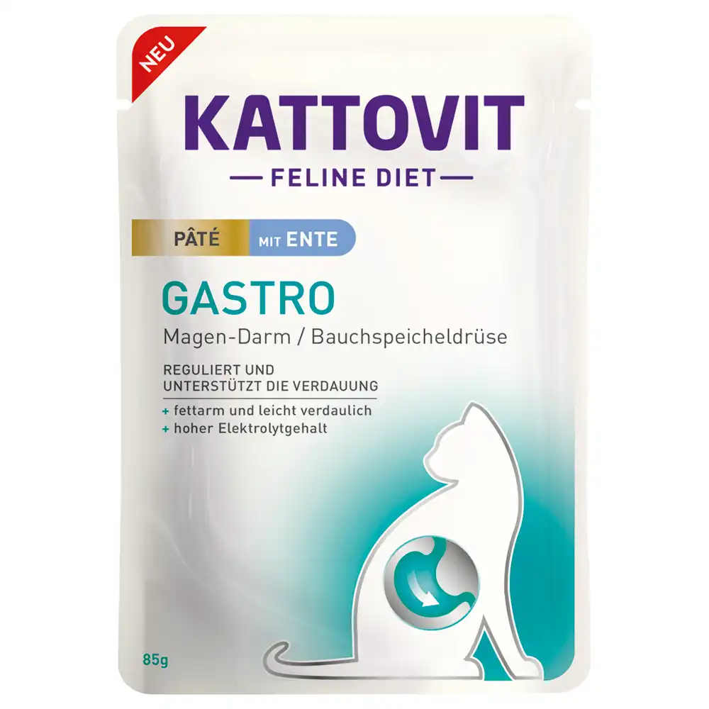 Kattovit Gastro Paté 10 x 85 g - con pato