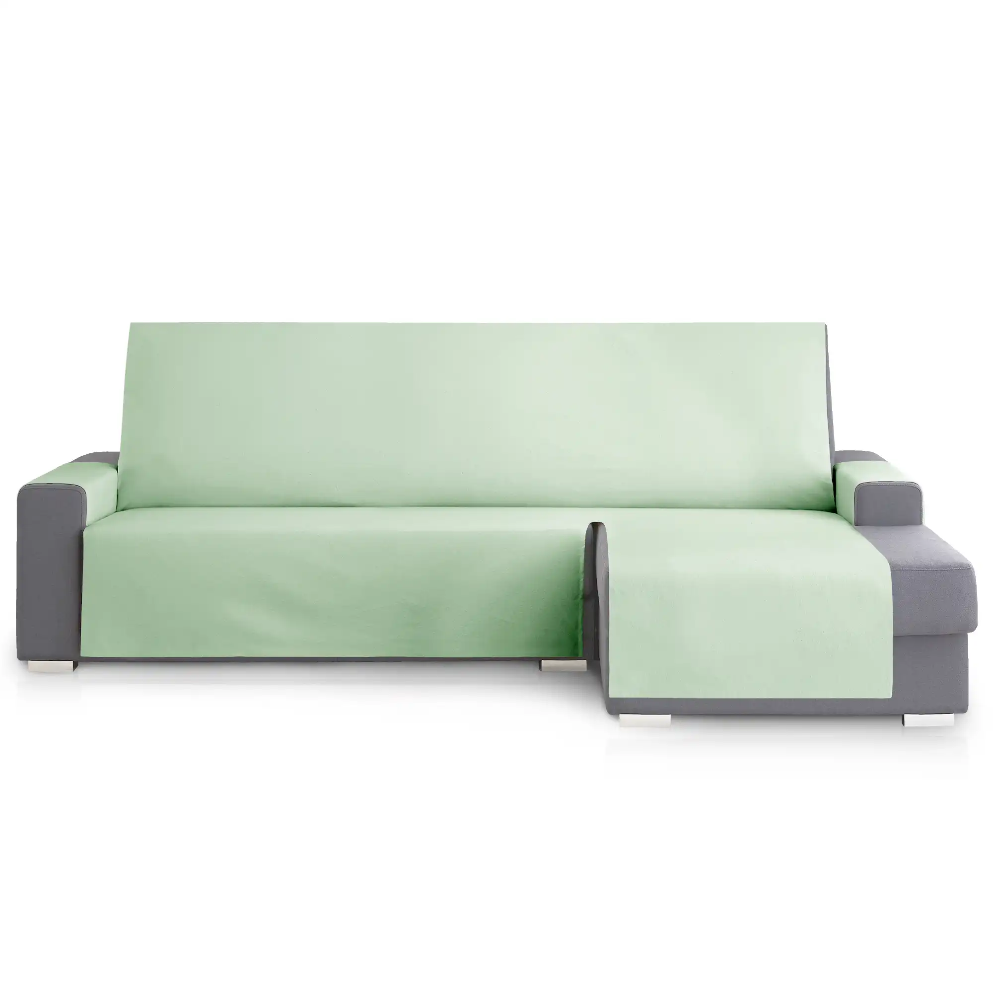 Protector Cubresofa Sofa Chaise Longue Derecha Royale 240 cm. Color Verde