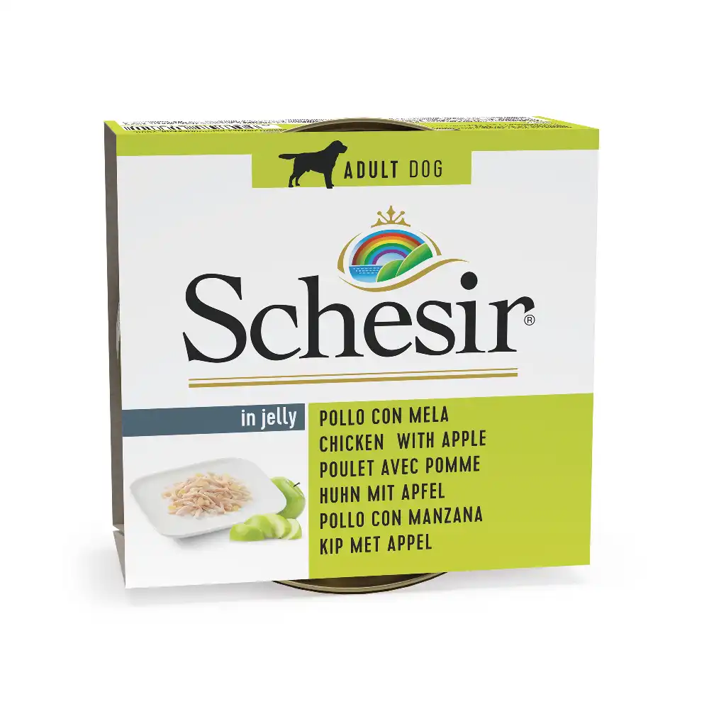 Schesir Fruta 6 x 150 g - Pollo con manzana