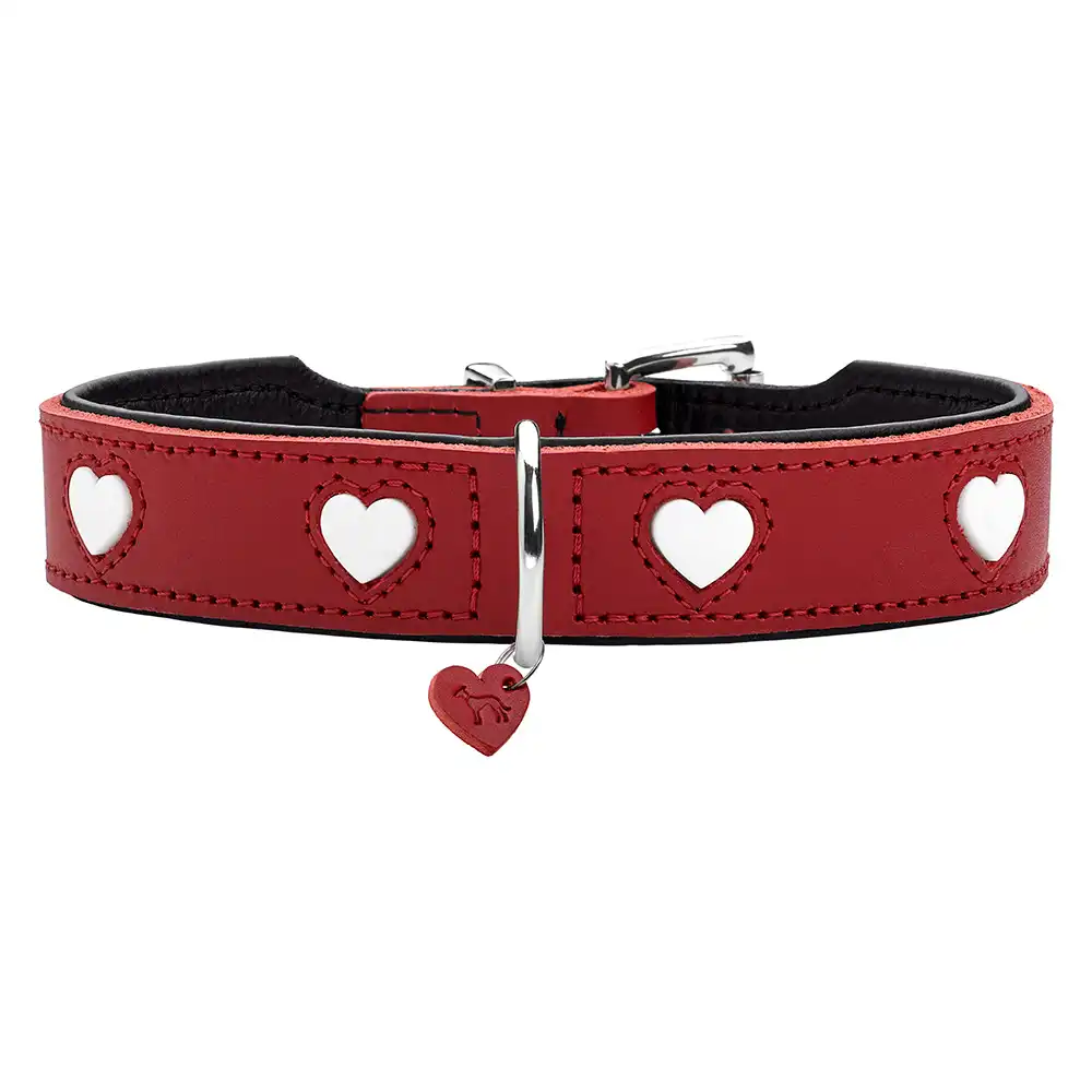 Collar HUNTER Love rojo para perros - Talla 65: 51 - 58 cm de cuello