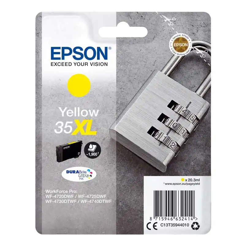 Epson 35XL Amarillo Workforce Pro WF-4740DTWF/WF-4720DWF/WF-4725DWF
