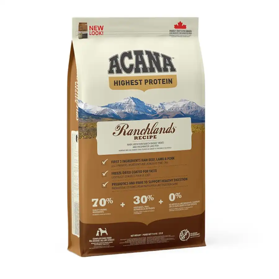 Acana Ranchlands Regionals para perros 11.4 Kg.