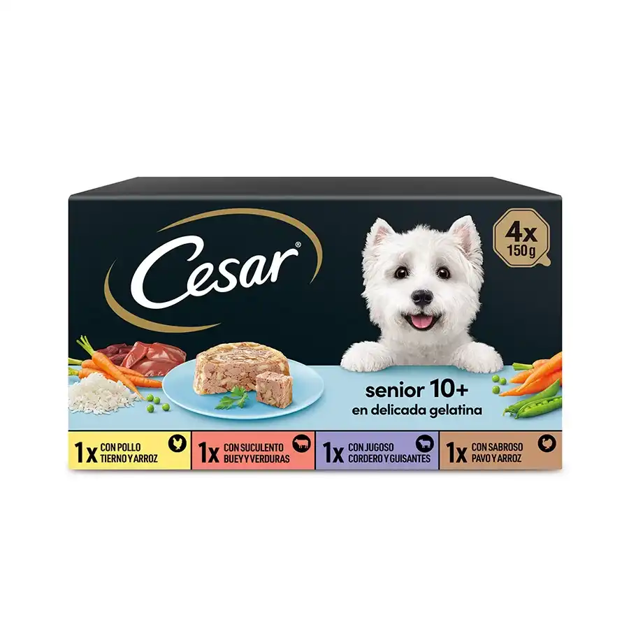 Cesar Multipack Senior 4 x150gr.